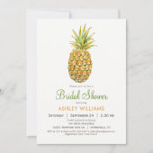 Invitation à la douche nuptiale ananas (Devant)
