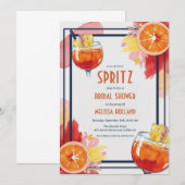 invitation à la douche nuptiale aperol spritz (Devant / Derrière)