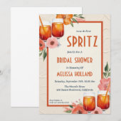 invitation à la douche nuptiale aperol spritz (Devant / Derrière)