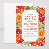 invitation à la douche nuptiale aperol spritz (Devant / Derrière)