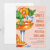 invitation à la douche nuptiale aperol spritz (Devant / Derrière)