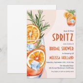 invitation à la douche nuptiale aperol spritz (Devant / Derrière)