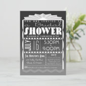 Invitation à la douche nuptiale Art Déco - Style G (Debout devant)