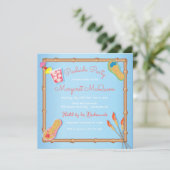 Invitation à la douche nuptiale au bord de la plag (Debout devant)