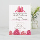 Invitation à la douche nuptiale au vin et au froma (Debout devant)