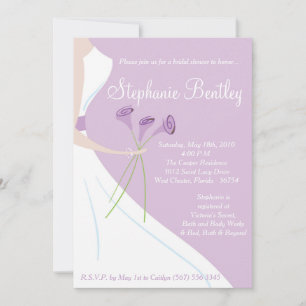 Invitation à la douche nuptiale avec habillage Mar