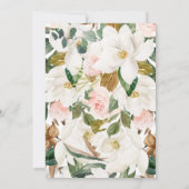 Invitation à la douche nuptiale avec Magnolia (Dos)