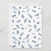 Invitation à la douche nuptiale avec monogramme de (Dos)