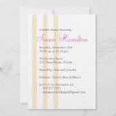 Invitation à la douche nuptiale - Berry et Plum (Dos)