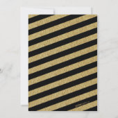 Invitation à la douche nuptiale Black and Gold (Dos)