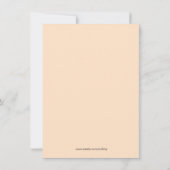 Invitation à la douche nuptiale Black & Blue Linge (Dos)