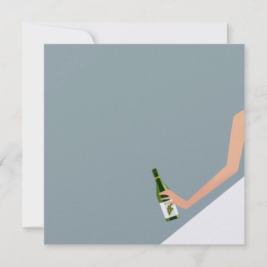 invitation à la douche nuptiale bleu ciel (Dos)