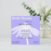 Invitation à la douche nuptiale Bleu et Blanc Big (Debout devant)