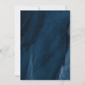 Invitation à la douche nuptiale bleu et or de la M (Dos)