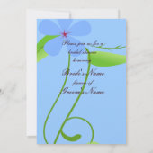 Invitation à la douche nuptiale bleue (Dos)