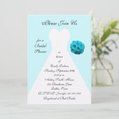 Invitation à la douche nuptiale bleue — Mariage Go (Debout devant)