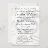 Invitation à la douche nuptiale Bling Rings (Dos)