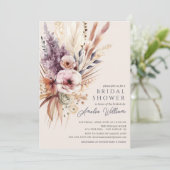 Invitation à la douche nuptiale Blossom Bliss (Debout devant)