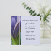 Invitation à la douche nuptiale Blue Iris (Debout devant)