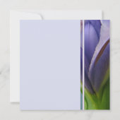 Invitation à la douche nuptiale Blue Iris (Dos)