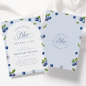 Invitation à la douche nuptiale Blueberry
