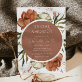 Invitation à la douche nuptiale Boho avec fleurs d