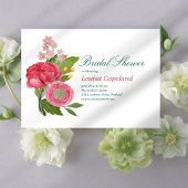 Invitation à la douche nuptiale Bouquet