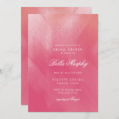 Invitation à la douche nuptiale Bright Boho Ombre (Devant / Derrière)