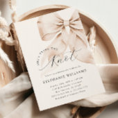 Invitation à la douche nuptiale Brown Bow