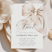 Invitation à la douche nuptiale Brown Bow