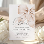 Invitation à la douche nuptiale Brown Bow