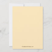 Invitation à la douche nuptiale Brown et crémeuse (Dos)