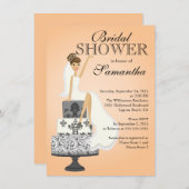 Invitation à la douche nuptiale    Brunette (Devant / Derrière)