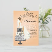 Invitation à la douche nuptiale    Brunette (Debout devant)