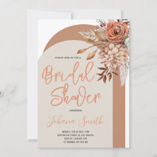 Invitation à la douche nuptiale Burange Floral Arc