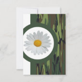 Invitation à la douche nuptiale Camo vert (Dos)