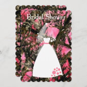 Invitation à la douche nuptiale Camouflage (Devant / Derrière)