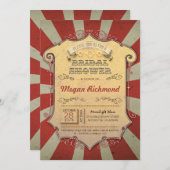 invitation à la douche nuptiale carnaval (Devant / Derrière)