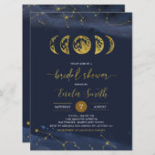 Invitation à la douche nuptiale céleste de la lune (Devant / Derrière)