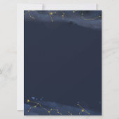 Invitation à la douche nuptiale céleste de la lune (Dos)