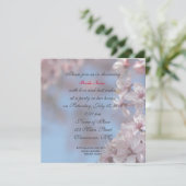 invitation à la douche nuptiale, cerisier en fleur (Debout devant)