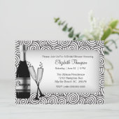 Invitation à la douche nuptiale Champagne (Debout devant)