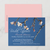 Invitation à la douche nuptiale Cherry Blossom (Devant / Derrière)