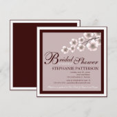 Invitation à la douche nuptiale Cherry Blossom Plu (Devant / Derrière)