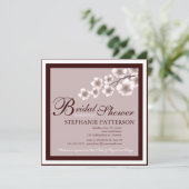 Invitation à la douche nuptiale Cherry Blossom Plu (Debout devant)