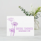 Invitation à la douche nuptiale Chervil moderne vi (Debout devant)