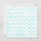 Invitation à la douche nuptiale Chevron (bleu) (Dos)