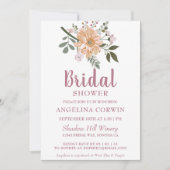 Invitation à la douche nuptiale Chic Tree Blossoms (Devant)