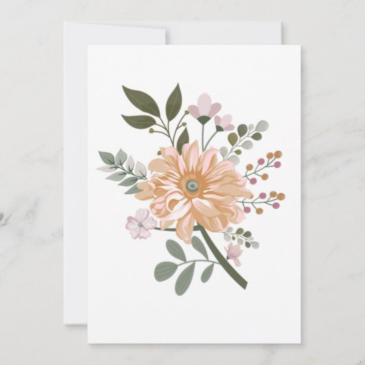 Invitation à la douche nuptiale Chic Tree Blossoms (Dos)