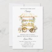 Invitation à la douche nuptiale citron (Devant)